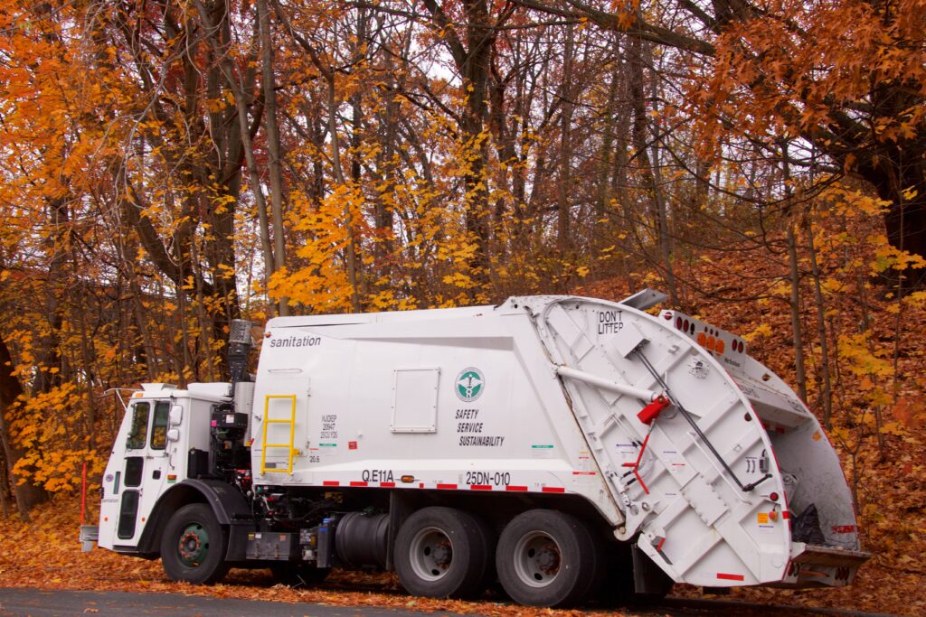 Collection Truck-Fall leaves